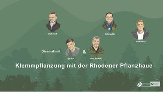 Klemmpflanzung mit der Rhodener Pflanzhaue